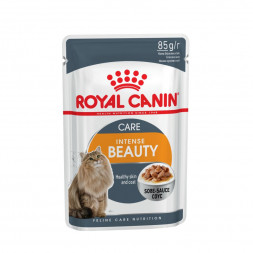 Royal Canin Intense Beauty паучи для взрослых кошек здоровая кожа и шерсть кусочки в соусе - 85 г х 24 шт