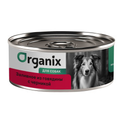 Organix консервы для собак с говядиной и черникой - 100 г х 12 шт