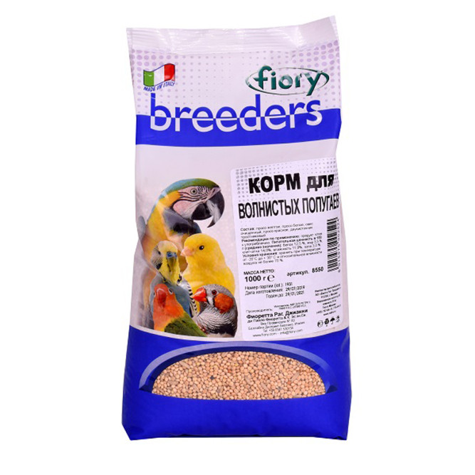 Fiory Breeders корм для волнистых попугаев - 1 кг
