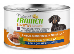 Trainer Natural Sensitive Mini Adult влажный безглютеновый корм для взрослых собак мелких пород с уткой - 150 г (24 шт в уп)