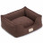 Pet Comfort Alpha Mirandus 19 лежанка для кошек и собак мелких пород, размер S (50х60 см), коричневый