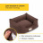 Pet Comfort Alpha Mirandus 19 лежанка для кошек и собак мелких пород, размер S (50х60 см), коричневый