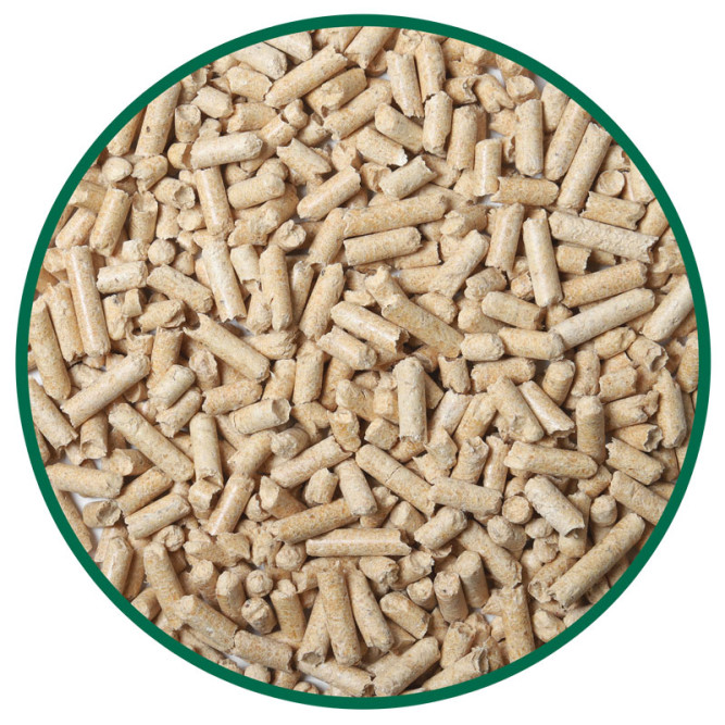 Gamma впитывающий наполнитель для кошачьих туалетов древесный, мелкие гранулы - 2,95 кг (5 л)