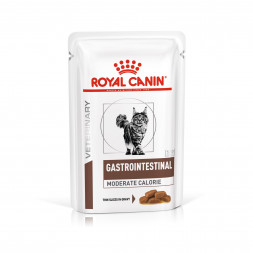 Royal Canin Gastrointestinal Moderate Calorie влажный диетический корм для взрослых кошек при панкреатите и нарушении пищеварения в паучах - 85 г