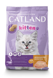 Catland сухой корм для котят с домашней курочкой - 350 г