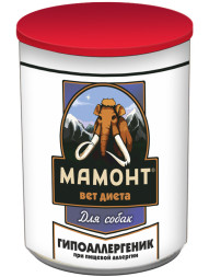 Мамонт VET Diet Hypoallergenic влажный диетический корм для собак при пищевой аллергии, в консервах - 525 г х 6 шт