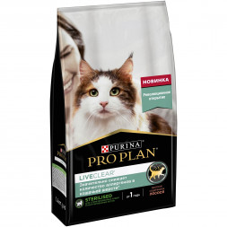 Pro Plan LiveClear сухой корм для стерилизованных кошек, снижающий количество аллергенов в шерсти, с лососем - 1,4 кг