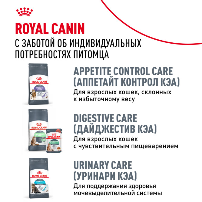 Royal Canin Light Weight Care влажный корм для взрослых кошек, для контроля набора веса, мелкие кусочки в желе, в паучах - 85 г х 28 шт