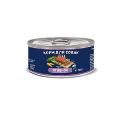 Solid Natura влажный корм для собак, с ягненком, в консервах - 100 г х 6 шт