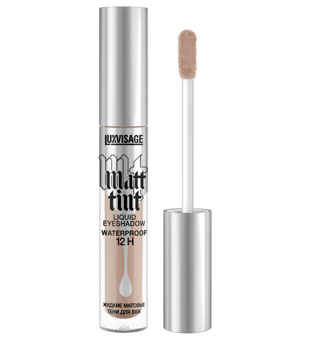 LUXVISAGE жидкие матовые тени для век Matt Tint Waterproof 12H, тон 103 Nude Beige