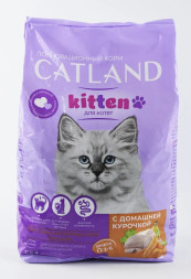 Catland сухой корм для котят с домашней курочкой - 1,3 кг