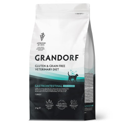 Grandorf Veterinary Diet Cat Gastrointestinal Moderate Calorie сухой диетический корм для кошек склонных к набору веса, при расстройствах пищеварения - 2 кг