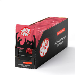 ENSO влажный корм для котят, кусочки в соусе с говядиной, в паучах - 85 г х 24 шт