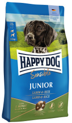 Happy Dog Junior сухой корм для щенков от 7 до 18 месяцев с ягненком и рисом - 1 кг
