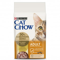 Purina Cat Chow Adult Poultry сухой корм для взрослых кошек с домашней птицей - 1,5 кг