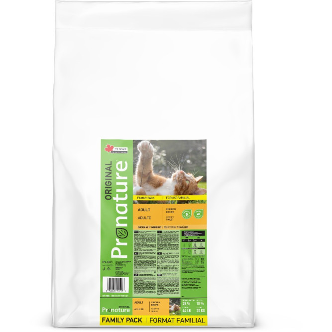 Pronature Original сухой корм для взрослых кошек с курицей - 20 кг