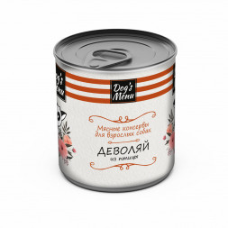Dog`s Menu влажный корм для взрослых собак деволяй из птицы в консервах - 750 г х 6 шт