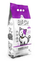 Soft Cat наполнитель комкующийся бентонитовый с ароматом лаванды - 5 л (4,25 кг)