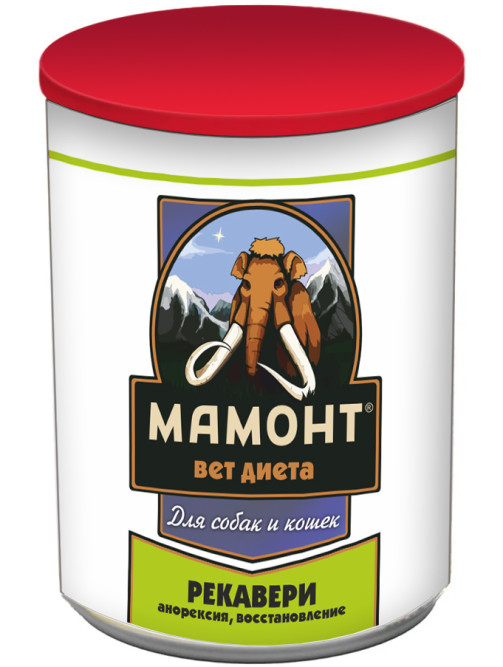 Мамонт VET Diet Recovery влажный диетический корм для собак при анорексии и в период восстановления, в консервах - 525 г х 6 шт