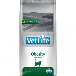 Farmina Vet Life Cat Obesity сухой корм для взрослых кошек с ожирением - 5 кг