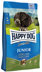 Happy Dog Junior сухой корм для щенков от 7 до 18 месяцев с ягненком и рисом - 4 кг