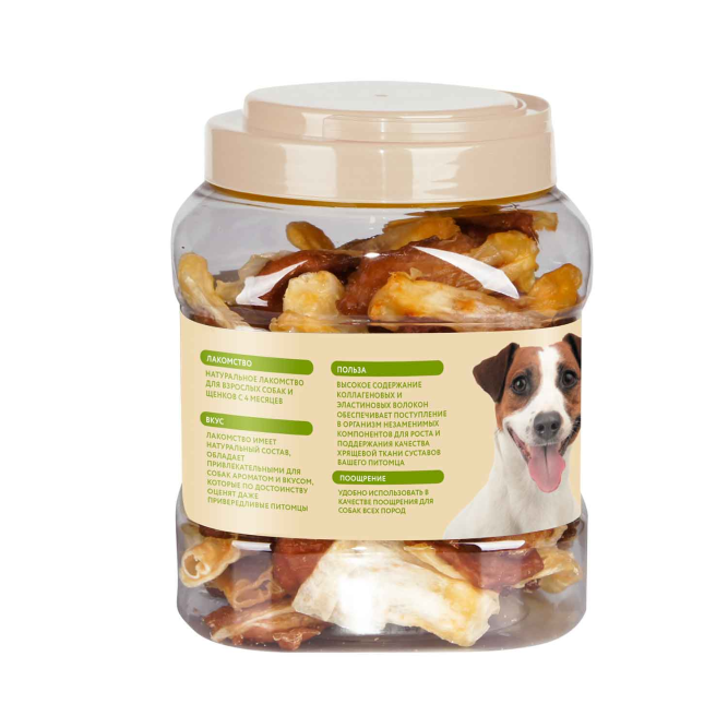 Мнямс лакомство Кроличьи уши с куриным мясом для собак - 700 г