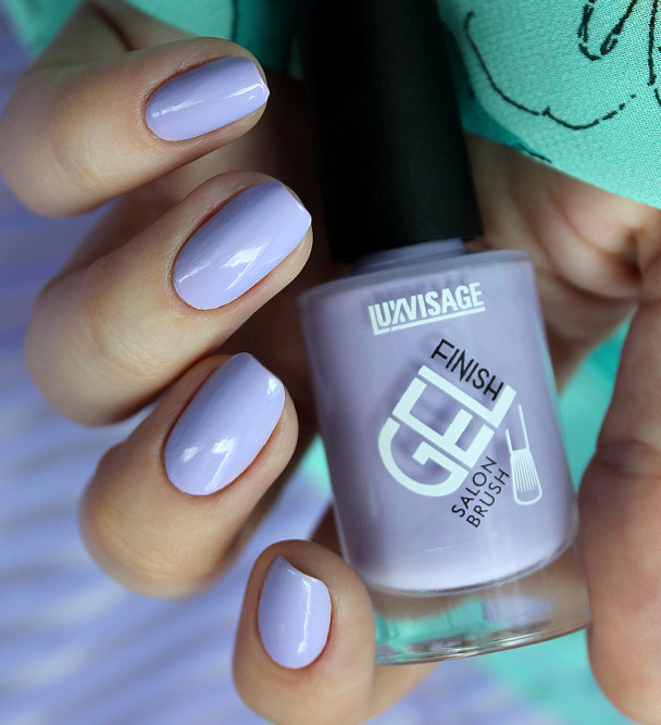 LUXVISAGE лак для ногтей GEL Finish, тон 2 Лиловый