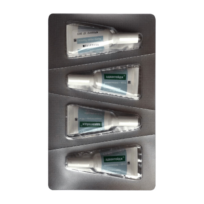 Адвантейдж капли на холку от блох для собак весом более 25 кг - 4 пипетки