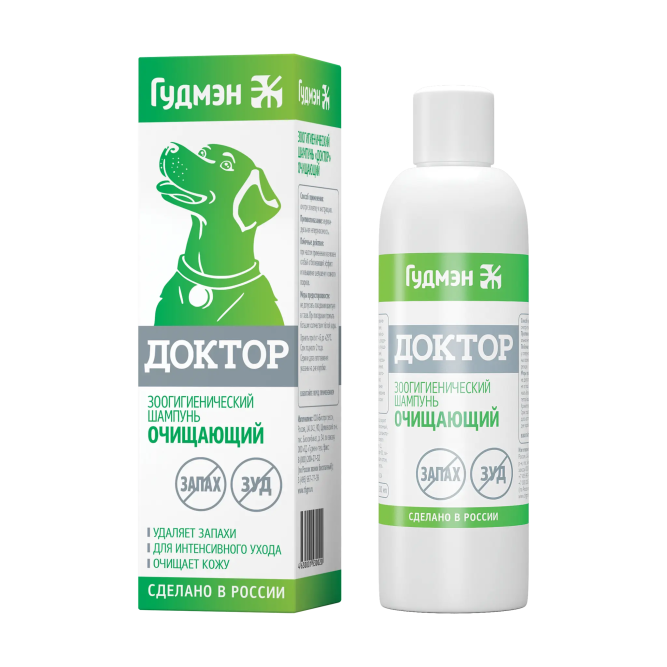 Доктор шампунь очищающий противозудный - 200 мл