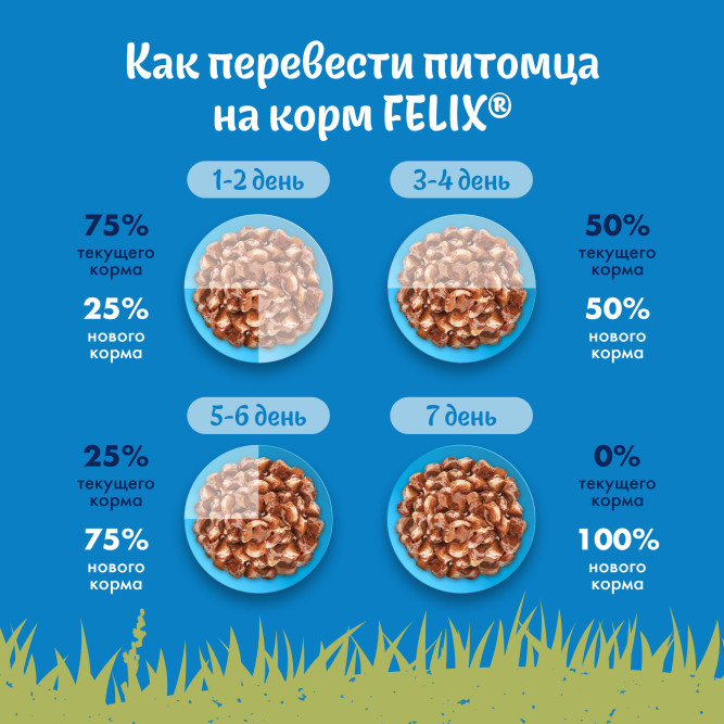 Felix Природа вкуса влажный корм для взрослых кошек с курицей, в паучах - 75 г х 26 шт