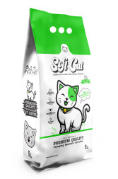 Soft Cat наполнитель комкующийся бентонитовый с ароматом алоэ вера - 5 л (4,25 кг)