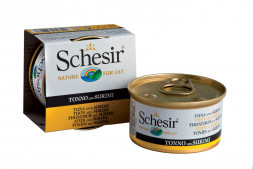 Schesir Cat Adult влажный корм для взрослых кошек с тунцом и сурими в консервах - 85 г