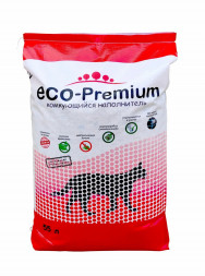 ECO-PremiumBlue комкующийся древесный наполнитель с гранулами синего цвета - 55л