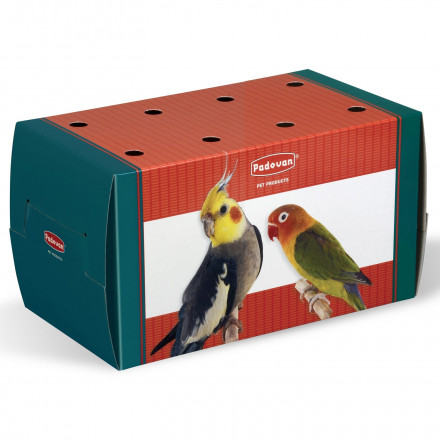 Padovan Trasportino Grande переноска для грызунов и птиц одноразовая картонная 22,5*12,5*12,5 см
