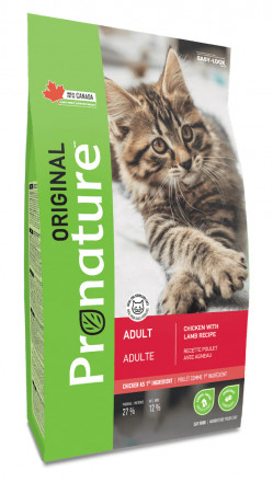 Pronature Original сухой корм для взрослых кошек с курицей и ягненком - 5 кг