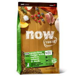 Now Fresh Fresh Grain Free Kitten Recipe 33/20 сухой корм для котят, с индейкой и уткой - 1,36 кг