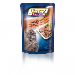 Консервы Stuzzy Speciality Cat для кошек в паучах с лососем - 100 г 24 шт