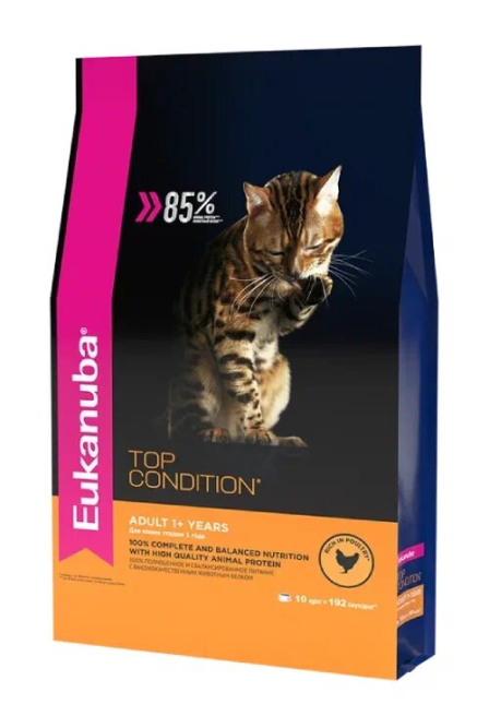 Сухой корм Eukanuba Cat Adult для кошек с птицей - 2 кг