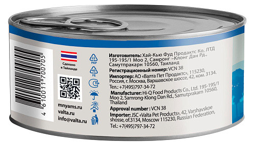 Мнямс Delicatesse влажный дополнительный корм для кошек тунец в нежном желе, в консервах - 70 г х 24 шт