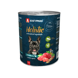 Зоогурман Holistic влажный корм для взрослых собак всех пород с перепелкой, рисом и цукини, в консервах - 350 г x 6 шт