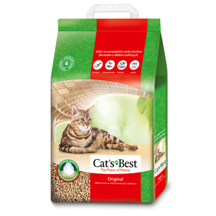 Cats Best Original наполнитель древесный комкующийся для кошачьих туалетов - 10 л (4,3 кг)