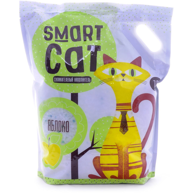 Smart Cat наполнитель силикагелевый с ароматом яблока - 7,6 л (3,32 кг)