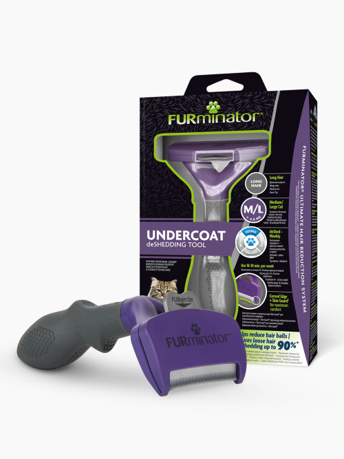 FURminator M/L фурминатор для больших кошек c длинной шерстью