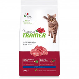 Natural Trainer Cat Adult сухой корм для взрослых кошек с говядиной - 1,5 кг