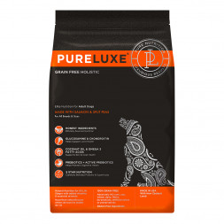PureLuxe сухой корм для взрослых собак с лососем и горошком - 10,89 кг