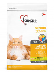 1st Choice Mature or Less Active сухой корм для стареющих и малоактивных кошек с цыпленком - 5,44 кг