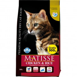 Farmina Matisse Chicken &amp; Rice сухой корм для взрослых кошек с курицей и рисом - 1,5 кг