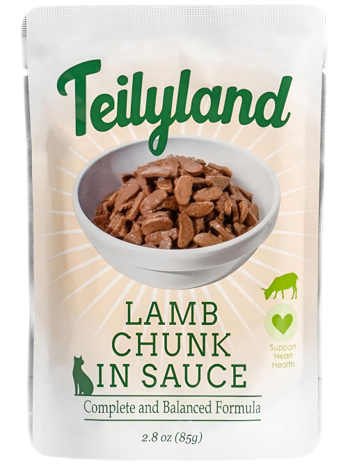 Pettric Teilyland влажный полнорационный корм для взрослых кошек с ягненком в соусе, в паучах - 85 г х 12 шт