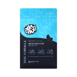 ENSO Dog Formula Monoprotein сухой корм для взрослых собак мелких и миниатюрных пород со свежей белой рыбой и добавлением брокколи - 7 кг