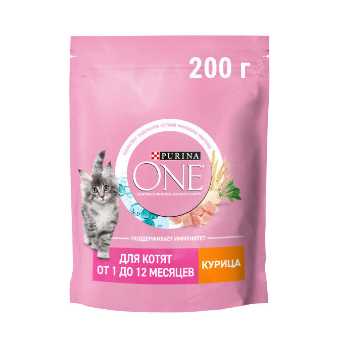 Purina One сухой корм для котят с курицей и цельными злаками - 200 г